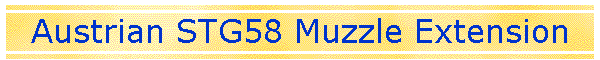 Austrian STG58 Muzzle Extension
